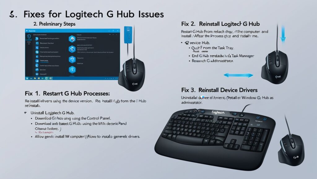 Fixes for Logitech G HUB Issues