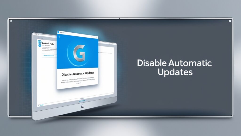 Disable automatic updates in Logitech G HUB.