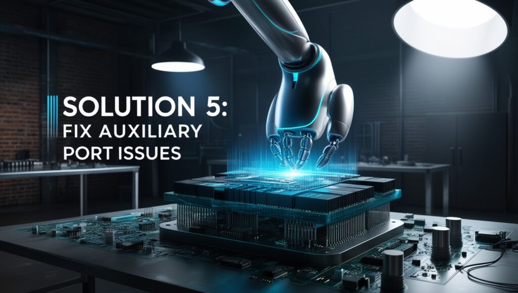 Solution 5: Fix Auxiliary Port Issues