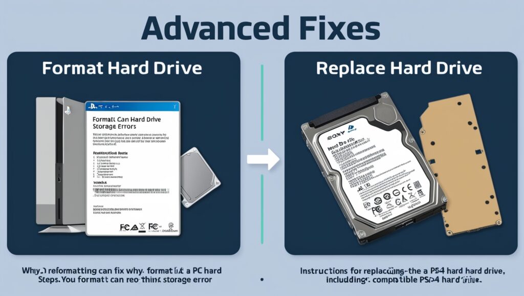 ADvanced fixes formet the diskReplace Hard Drive