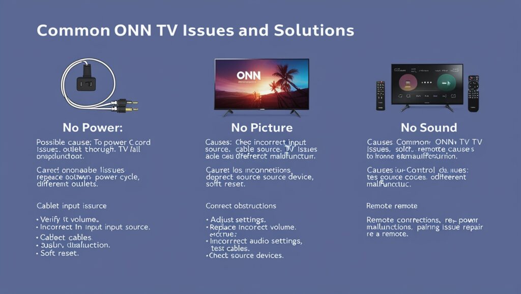  Common Onn TV Issues and Solutions