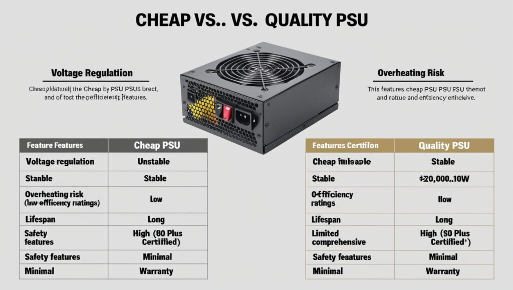 Comparison  Cheap vs  Quality PSUs