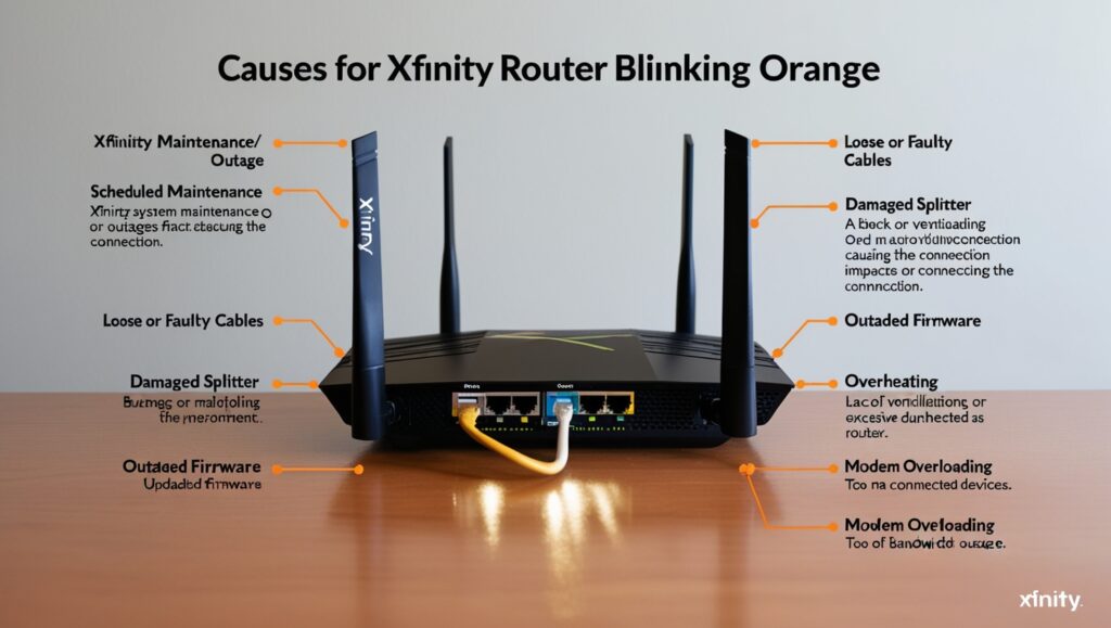 Causes for Xfinity Router Blinking Orange